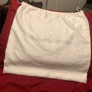 Large white Michael Kors dust bag